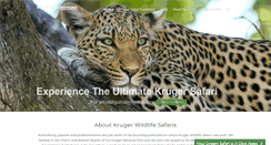 Desktop Screenshot of krugerwildlifesafaris.com