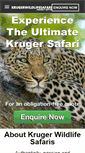 Mobile Screenshot of krugerwildlifesafaris.com
